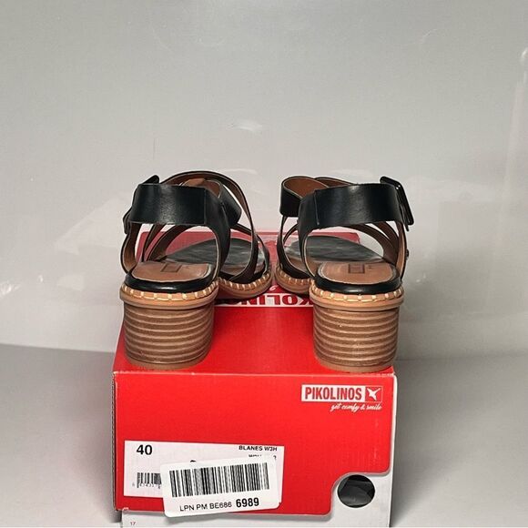 PIKOLINOS Blanes Leather Heeled Sandals - Picture 6 of 8